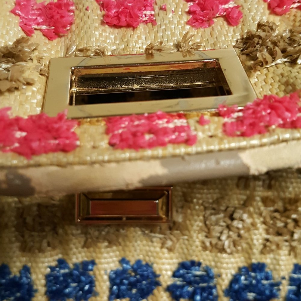 Deux Lux Handbag Crossbody Clutch With Gold Chain - Picture 7 of 8